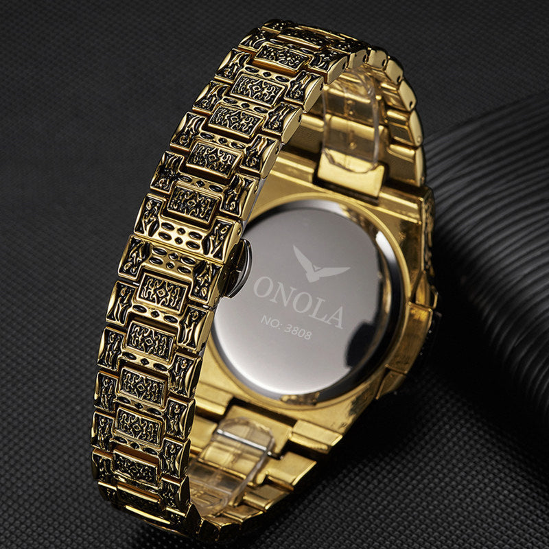 Retro Men's Watch Male Waterproof Steel Band Foreign Trade Watch Watch