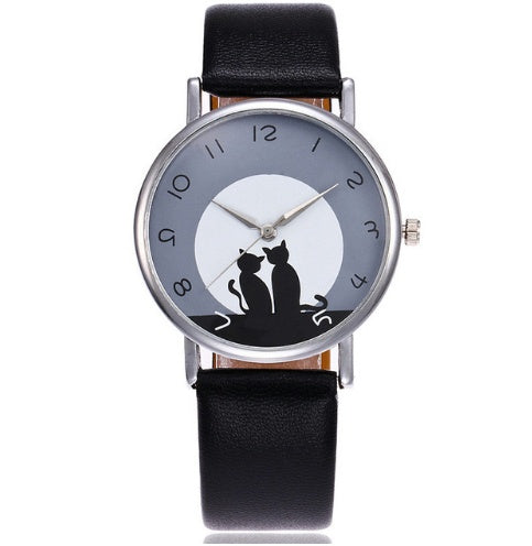 Fashion And Casual PAPHITAK Couple Cat Wrist Watch For Women