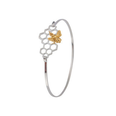 New fashion jewelry cute honeycomb bee bracelet personality insect bracelet hand jewelry
