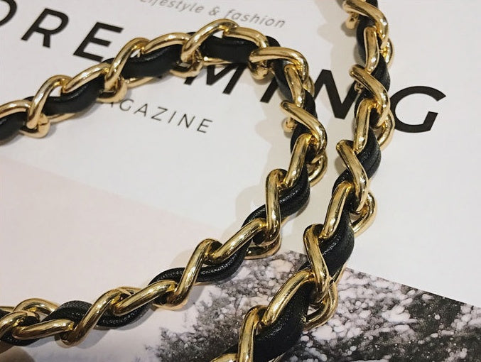 Rhombus chain shoulder bag