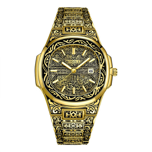 Retro Men's Watch Male Waterproof Steel Band Foreign Trade Watch Watch