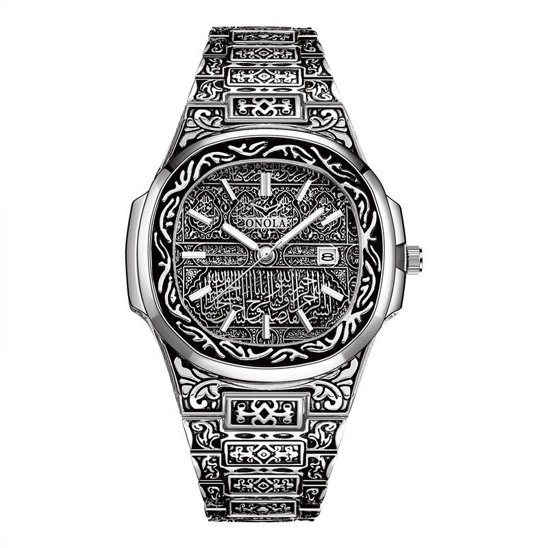 Retro Men's Watch Male Waterproof Steel Band Foreign Trade Watch Watch