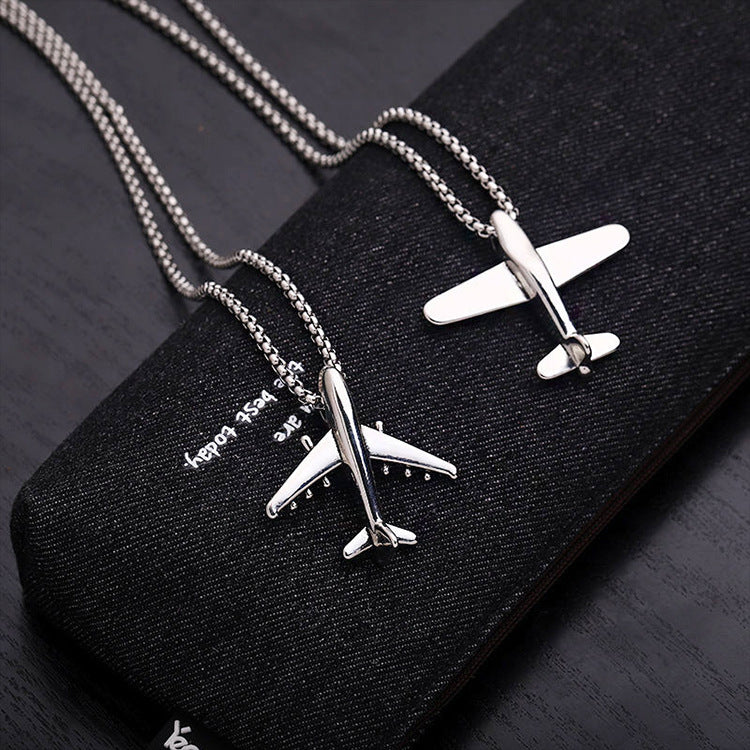Fashion Trinket Jewelry Plane Necklace
