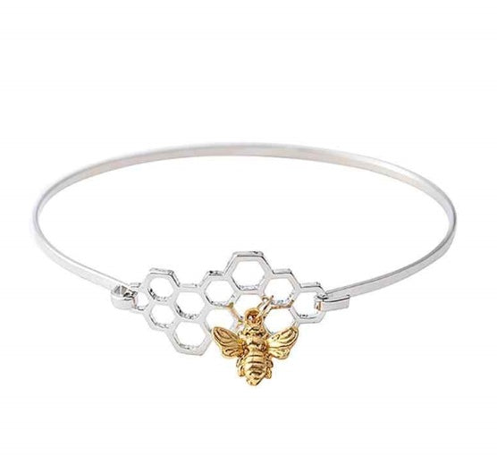 New fashion jewelry cute honeycomb bee bracelet personality insect bracelet hand jewelry