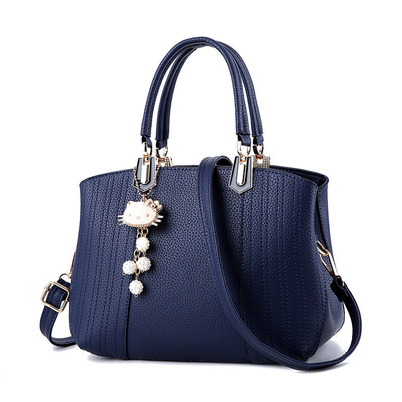 new European fashion handbags handbag PU all-match bag leisure simple messenger backpack one generation