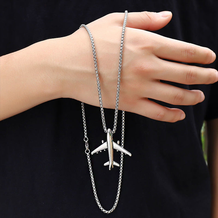 Fashion Trinket Jewelry Plane Necklace