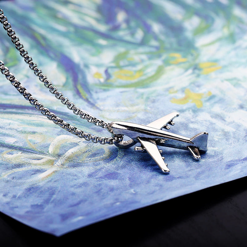 Fashion Trinket Jewelry Plane Necklace